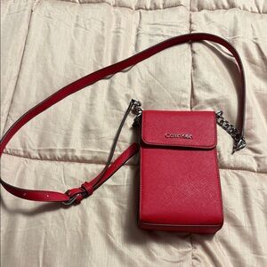 Calvin Klein Vibrant Red Crossbody Bag